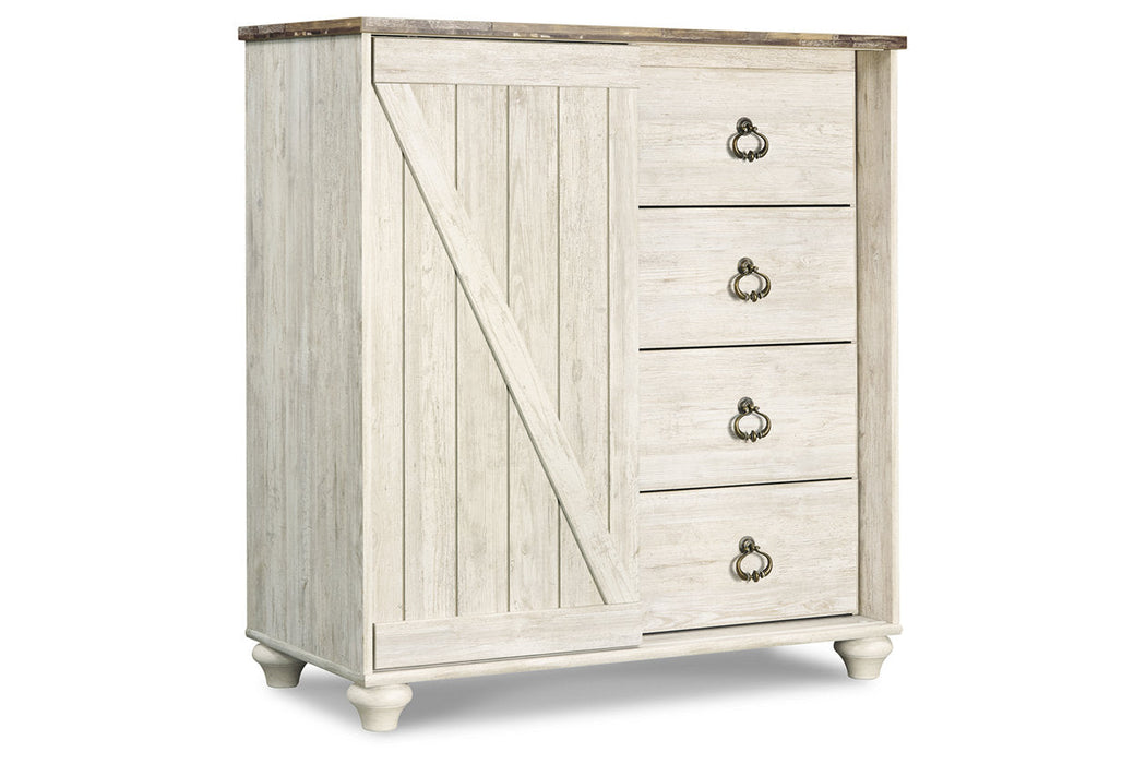 Willowton Whitewash Dressing Chest - B267-48 - Vega Furniture