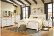 Willowton Whitewash King Panel Bed - SET | B267-56 | B267-58 | B267-99 - Vega Furniture