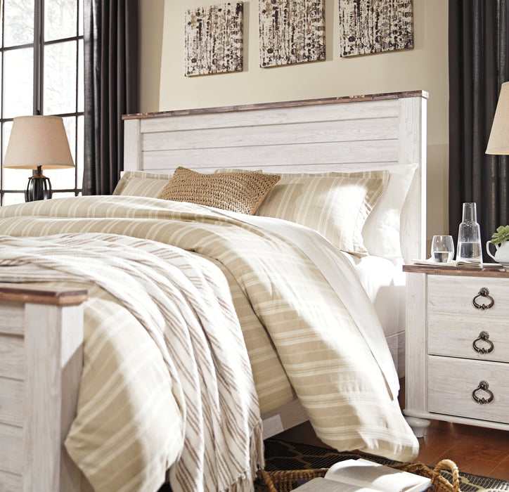 Willowton Whitewash Panel Bedroom Set - SET | B267-54 | B267-57 | B267-98 | B267-92 | B267-46 - Vega Furniture