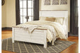 Willowton Whitewash Queen Panel Bed - SET | B267-54 | B267-57 | B267-98 - Vega Furniture