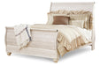 Willowton Whitewash Queen Sleigh Bed - SET | B267-74 | B267-77 | B267-96 - Vega Furniture