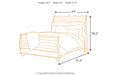 Willowton Whitewash Queen Sleigh Bed - SET | B267-74 | B267-77 | B267-96 - Vega Furniture