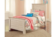 Willowton Whitewash Twin Panel Bed - SET | B267-52 | B267-53 | B267-83 - Vega Furniture