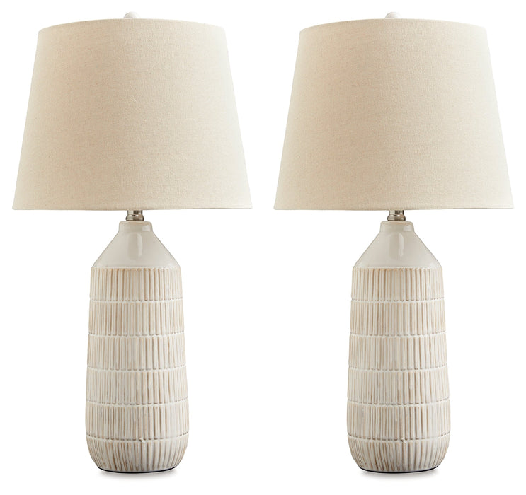 Willport Off White Table Lamp (Set of 2) - L177994 - Vega Furniture