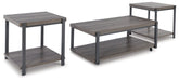 WILMADEN Gray/Black Table, Set of 3 - T393-13 - Vega Furniture