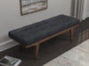 Wilson Taupe/Natural Upholstered Tufted Bench - 910213 - Vega Furniture