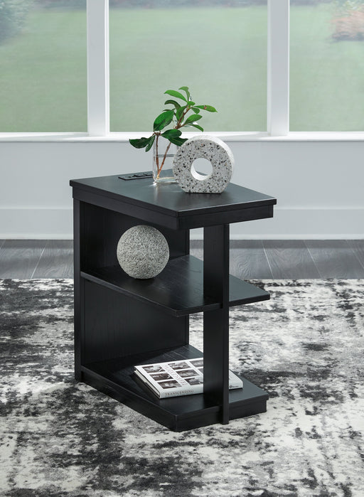 Winbardi Black Chairside End Table - T786-7 - Vega Furniture