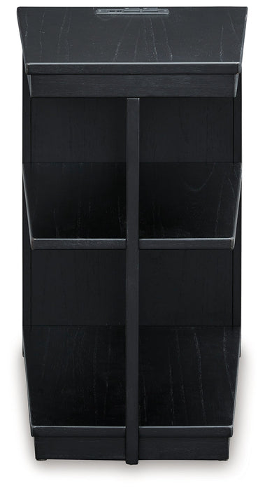 Winbardi Black Chairside End Table - T786-7 - Vega Furniture