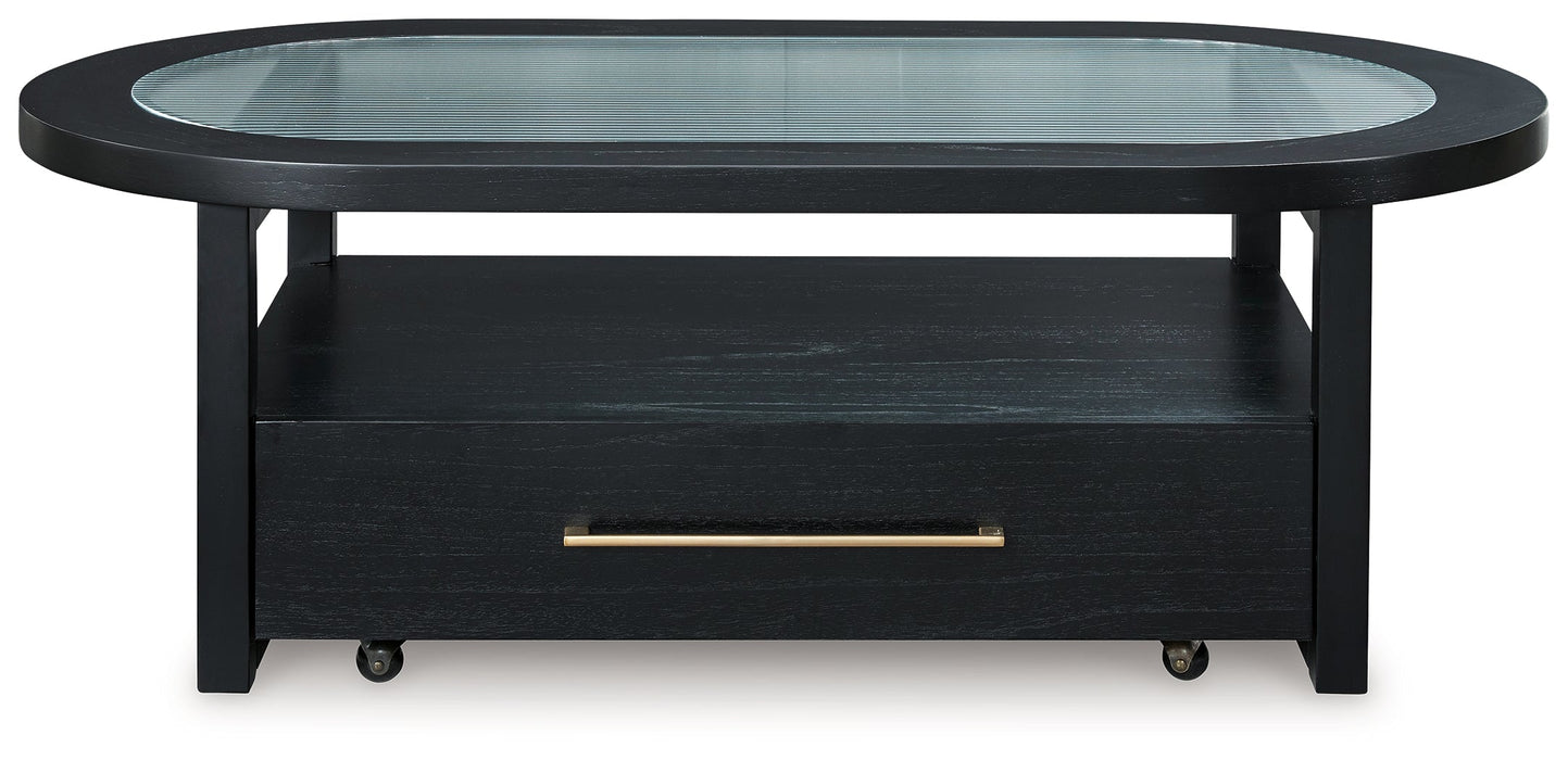 Winbardi Black Coffee Table - T786-0 - Vega Furniture