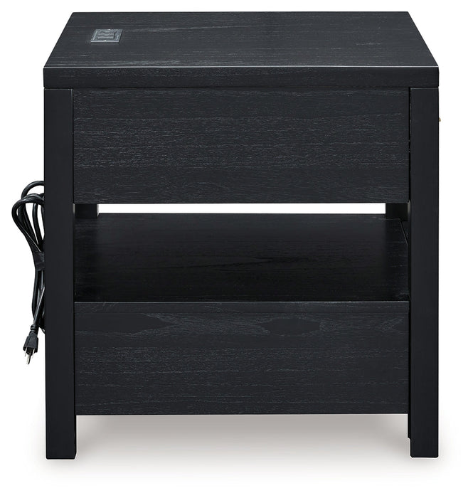 Winbardi Black End Table - T786-3 - Vega Furniture