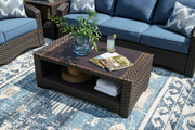 Windglow Brown Outdoor Coffee Table - P340-701 - Vega Furniture