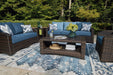 Windglow Brown Outdoor Coffee Table - P340-701 - Vega Furniture