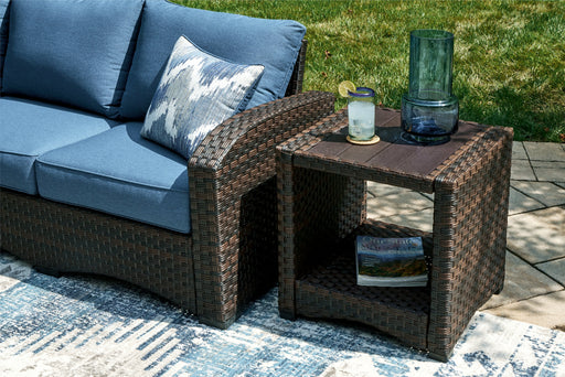 Windglow Brown Outdoor End Table - P340-702 - Vega Furniture