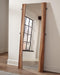 Winslow Smokey Walnut/Coffee Bean Standing Mirror - 223256 - Vega Furniture