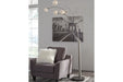 Winter Silver Finish Arc Lamp - L725089 - Vega Furniture