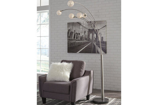 Winter Silver Finish Arc Lamp - L725089 - Vega Furniture