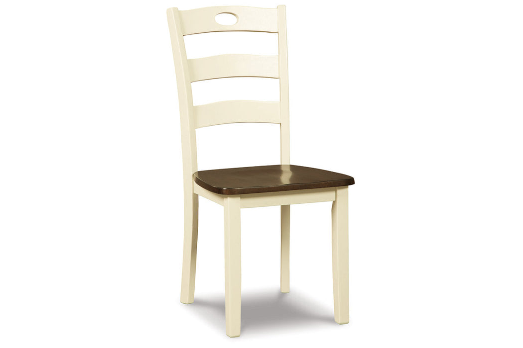 Woodanville Cream/Brown Dining Chair, Set of 2 - D335-01 - Vega Furniture