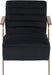 Woodford Black Velvet Accent Chair - 521Black - Vega Furniture