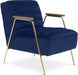 Woodford Blue Velvet Accent Chair - 521Navy - Vega Furniture