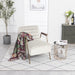 Woodford Cream Velvet Accent Chair - 521Cream - Vega Furniture