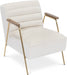 Woodford Cream Velvet Accent Chair - 521Cream - Vega Furniture