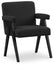 Woodloch Black Boucle Fabric Accent Chair - 481Black - Vega Furniture