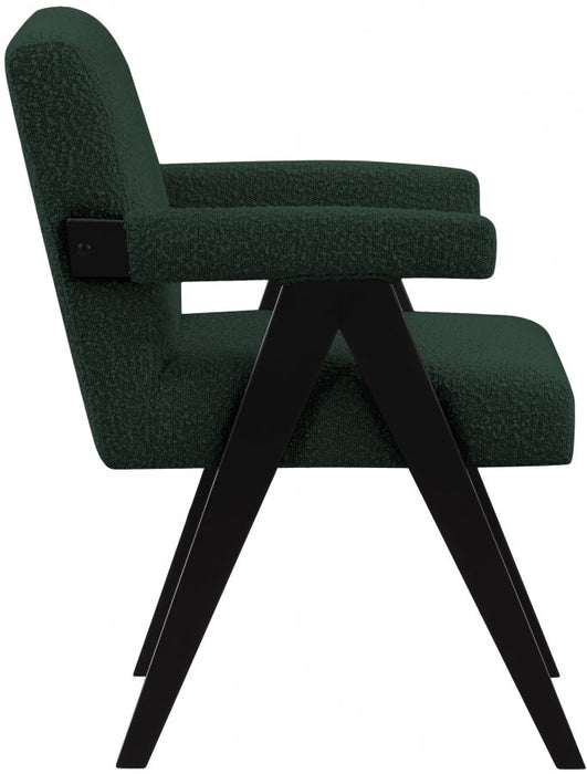 Woodloch Green Boucle Fabric Accent Chair - 481Green - Vega Furniture