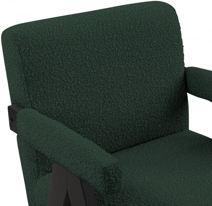 Woodloch Green Boucle Fabric Accent Chair - 481Green - Vega Furniture