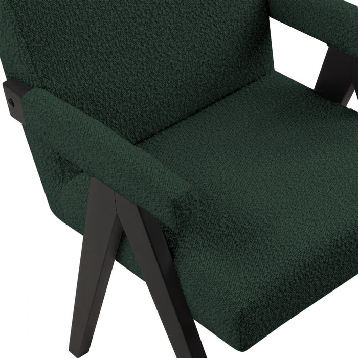 Woodloch Green Boucle Fabric Accent Chair - 481Green - Vega Furniture