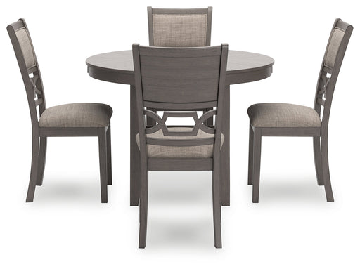 Wrenning Gray Dining Table and 4 Chairs (Set of 5) - D425-225 - Vega Furniture