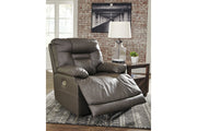 Wurstrow Smoke Power Recliner - U5460213 - Vega Furniture