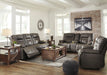 Wurstrow Smoke Power Reclining Living Room Set - SET | U5460215 | U5460218 | U5460213 - Vega Furniture