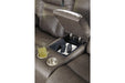 Wurstrow Smoke Power Reclining Loveseat with Console - U5460218 - Vega Furniture
