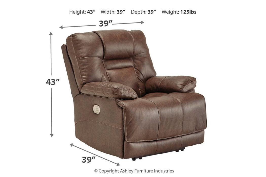 Wurstrow Umber Power Recliner - U5460313 - Vega Furniture