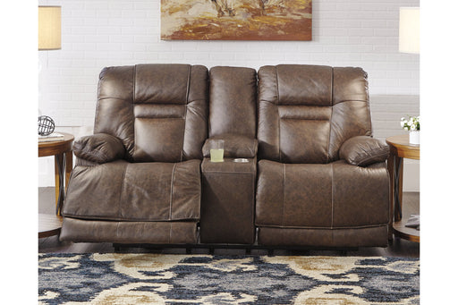 Wurstrow Umber Power Reclining Loveseat - U5460318 - Vega Furniture