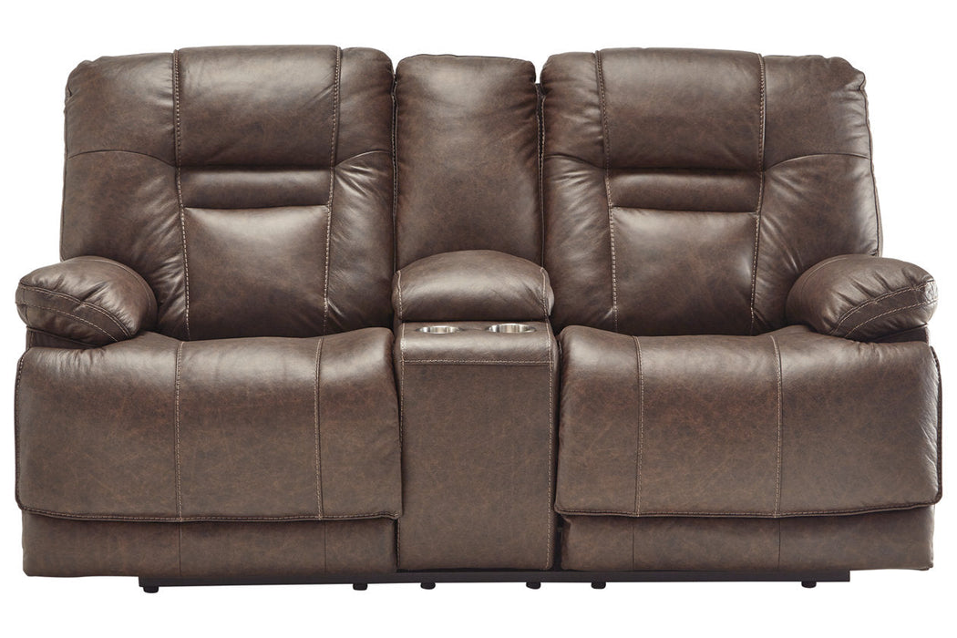 Wurstrow Umber Power Reclining Loveseat - U5460318 - Vega Furniture