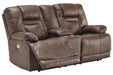 Wurstrow Umber Power Reclining Loveseat - U5460318 - Vega Furniture