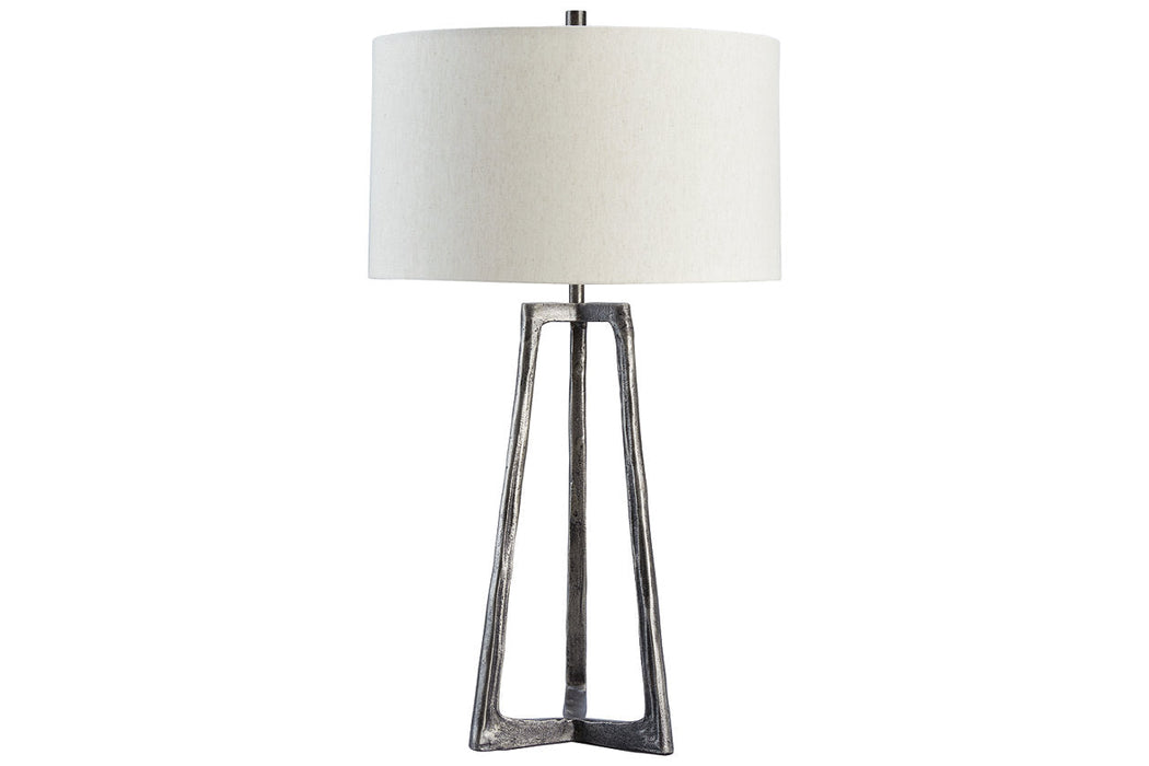 Wynlett Antique Pewter Finish Accent Lamp - L208334 - Vega Furniture