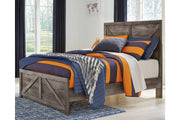 Wynnlow Gray Full Crossbuck Panel Bed - SET | B440-55 | B440-86 - Vega Furniture