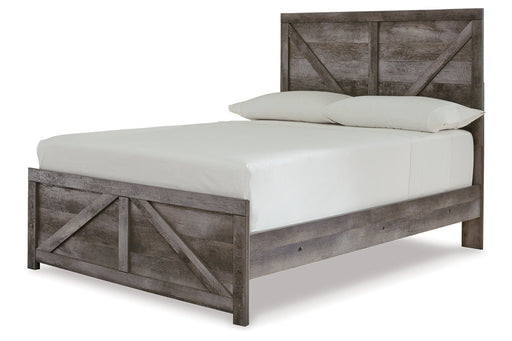 Wynnlow Gray Full Crossbuck Panel Bed - SET | B440-55 | B440-86 - Vega Furniture