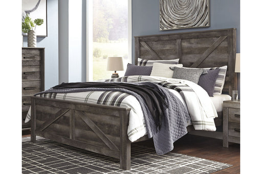 Wynnlow Gray King Crossbuck Panel Bed - SET | B440-56 | B440-58 | B440-99 - Vega Furniture