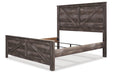 Wynnlow Gray King Crossbuck Panel Bed - SET | B440-56 | B440-58 | B440-99 - Vega Furniture