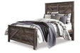 Wynnlow Gray Queen Crossbuck Panel Bed - SET | B440-98 | B440-54 | B440-57 - Vega Furniture