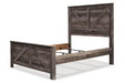 Wynnlow Gray Queen Crossbuck Panel Bed - SET | B440-98 | B440-54 | B440-57 - Vega Furniture