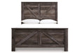 Wynnlow Gray Queen Crossbuck Panel Bed - SET | B440-98 | B440-54 | B440-57 - Vega Furniture