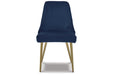 Wynora Blue/Gold Finish Dining Chair, Set of 2 - D292-01 - Vega Furniture