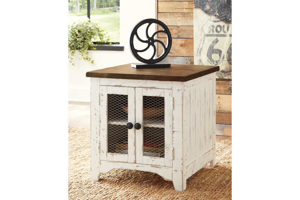 Wystfield White/Brown End Table - T459-3 - Vega Furniture