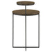 Yael Natural/Gunmetal Round Accent Table - 935980 - Vega Furniture