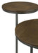 Yael Natural/Gunmetal Round Accent Table - 935980 - Vega Furniture