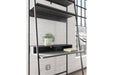 Yarlow Black 36" Home Office Desk with Shelf - H215-27 - Vega Furniture